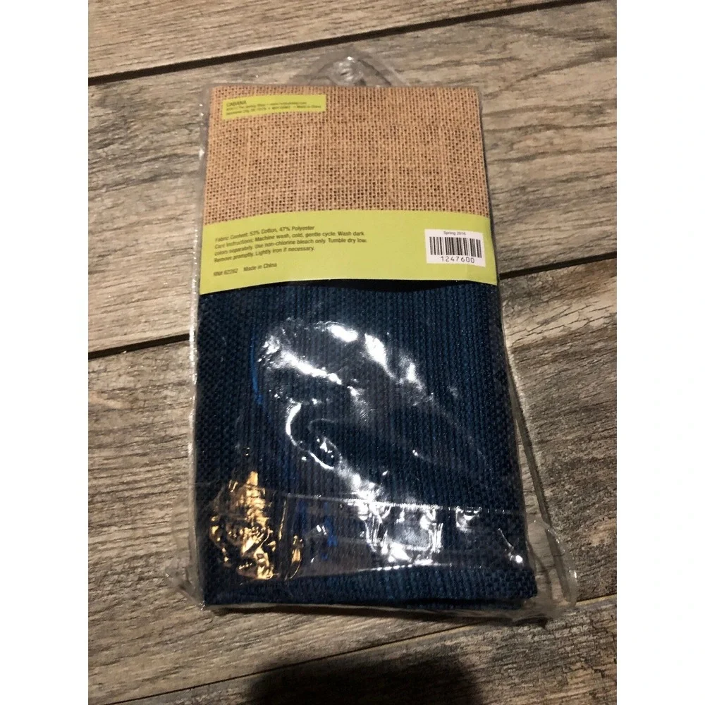 New THE SPRING SHOP‎ SET OF 4 NAPKINS 18 X 18 MADISON BLUE COTTON POLY